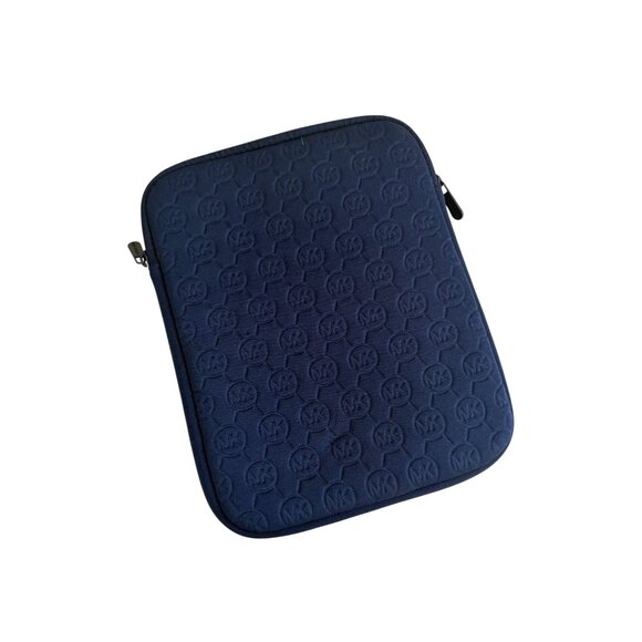 MICHAEL KORS Navy Blue Tablet iPad Padded Travel Case - Picture 2 of 6